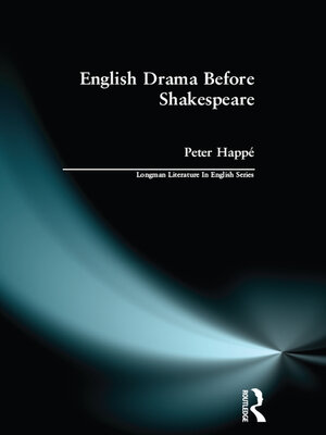 cover image of English Drama Before Shakespeare